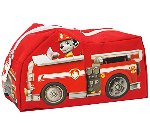 alles-meine.de GmbH Federmappe/Kosmetiktasche - 2 in 1 - P. Patrol - Hunde - Feuerwehr Auto - Federmäppchen & Schlamper Etui Stifterolle - Kulturtasche - Federtasche Schlam.. von alles-meine.de GmbH