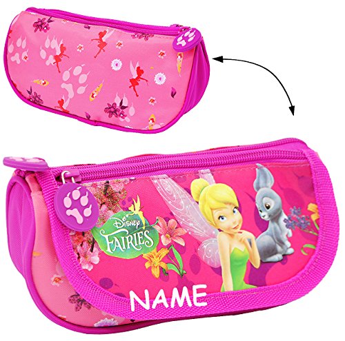 alles-meine.de GmbH Federmappe/Kosmetiktasche - Fairies - Tinkerbell - incl. Name - Stiftemappe & Schlamper Etui - Leer - Stifterolle rund - Federtasche Schlamperrolle - Fe.. von alles-meine.de GmbH