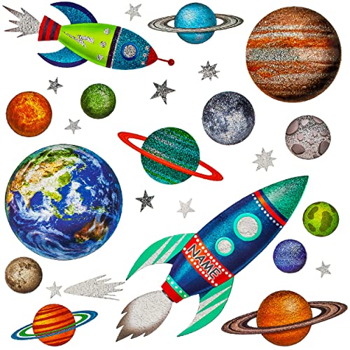 alles-meine.de GmbH Fenster Sticker Motivwahl - Kinder & Erwachsene 26 TLG. Set - Fensterbilder - Glitzer - Motivwahl - Rakete - Planeten & Weltall - inkl. Name - statisch ha.. alles-meine.de GmbH Fenster Sticker Motivwahl - Kinder & Erwachsene 26 TLG. Set - Fensterbilder - Glitzer - Motivwahl - Rakete - Planeten & Weltall - inkl. Name - statisch ha.. von alles-meine.de GmbH
