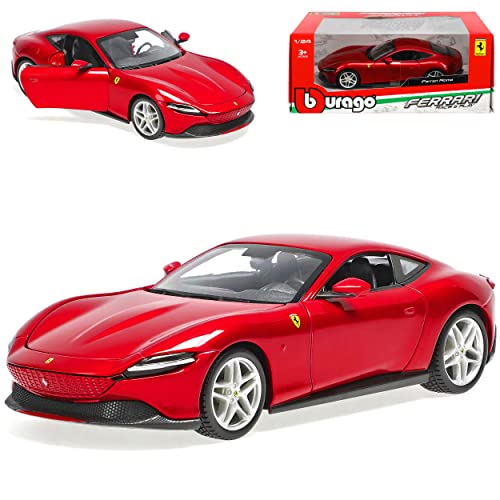 alles-meine.de GmbH Ferrari Roma Coupe Rot Ab 2020 1/24 Burago Modell Auto mit individiuellem Wunschkennzeichen von alles-meine.de GmbH