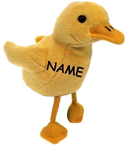 alles-meine.de GmbH Fingerpuppe - gelbe Ente - incl. Name - Fingertiere/Fingerspielpuppe - Handpuppe/Handspielpuppe - Plüsch - Enten/Gans - Bauernhof - superweich - Han.. von alles-meine.de GmbH