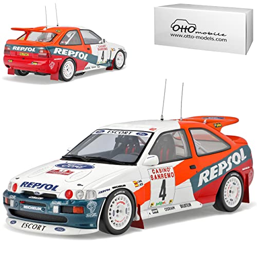 alles-meine.de GmbH Ford Escort RS Cosworth 4x4 Gruppe A San Remo 1996 Sainz Nr 844 1/18 Otto Modell Auto mit individiuellem Wunschkennzeichen von alles-meine.de GmbH