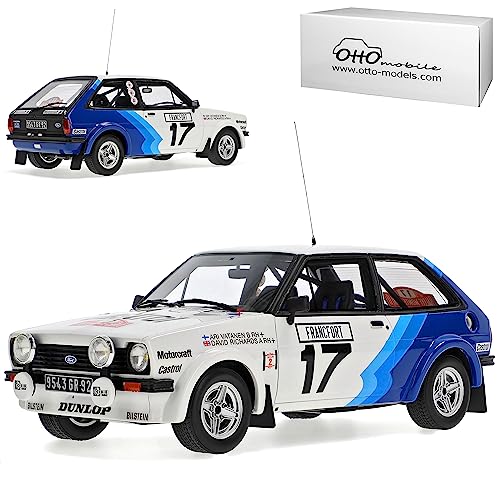 alles-meine.de GmbH Ford Fiesta 1600 RS MKI Rallye Monte Carlo Vatanen 1. Generation 1976-1983 Nr 894 1/18 Otto Modell Auto mit individiuellem Wunschkennzeichen von alles-meine.de GmbH