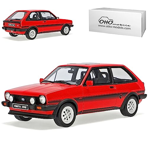 alles-meine.de GmbH Ford Fiesta XR2 Rot 1. Generation 1976-1983 Nr 848 1/18 Otto Modell Auto mit individiuellem Wunschkennzeichen von alles-meine.de GmbH