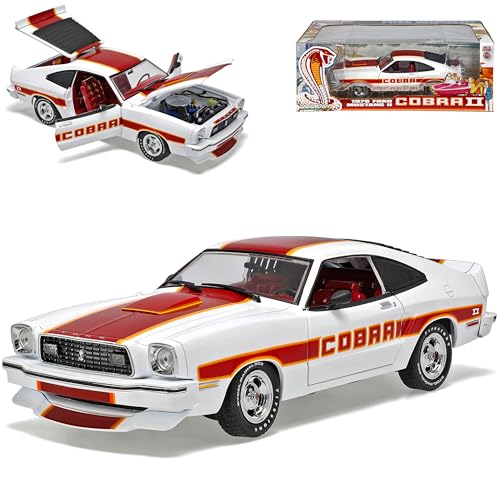 alles-meine.de GmbH Ford Mustang II Cobra 1978 Coupe Weiss 1/18 Greenlight Modell Auto mit individiuellem Wunschkennzeichen von alles-meine.de GmbH