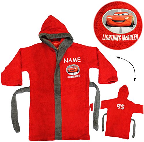 alles-meine.de GmbH Frottee Bademantel - Cars - Auto - Lightning McQueen - incl. Name - 2 bis 4 Jahre/Gr. 92-110 - 100% Baumwolle - mit Kapuze - für Kinder/Jungen - Au.. alles-meine.de GmbH Frottee Bademantel - Cars - Auto - Lightning McQueen - incl. Name - 2 bis 4 Jahre/Gr. 92-110 - 100% Baumwolle - mit Kapuze - für Kinder/Jungen - Au.. von alles-meine.de GmbH