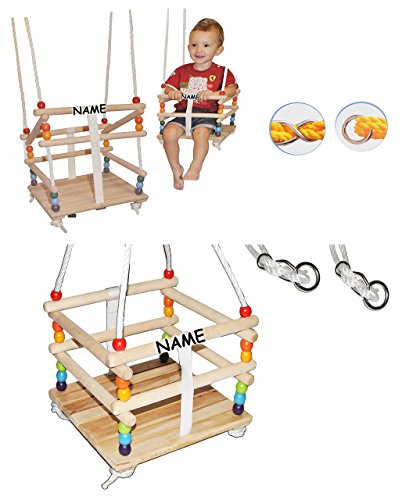 alles-meine.de GmbH Gitterschaukel mit abnehmbaren Gurt - incl. Name - Babyschaukel/Kinderschaukel - Leichter Einstieg ! - Schaukel aus Holz - mitwachsend & verstellbar - Holzg.. alles-meine.de GmbH Gitterschaukel mit abnehmbaren Gurt - incl. Name - Babyschaukel/Kinderschaukel - Leichter Einstieg ! - Schaukel aus Holz - mitwachsend & verstellbar - Holzg.. von alles-meine.de GmbH