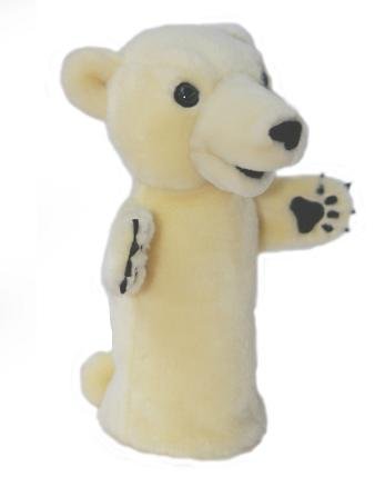 alles-meine.de GmbH Handpuppe Bär weiß Polarbär Eisbär Bären Zoo Handspielpuppe Kasperlfigur/Kuscheltier - für Kinder & Erwachsene von alles-meine.de GmbH