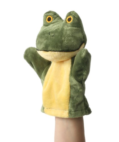 alles-meine.de GmbH Handpuppe Frosch gestickte Augen - Lurch Kröte Prinz Tier Haustier Bauernhof von alles-meine.de GmbH