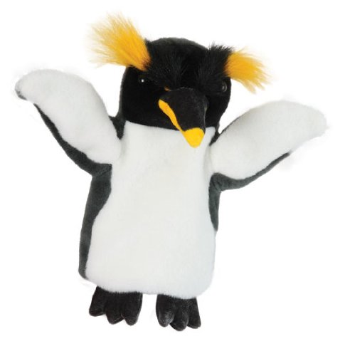 alles-meine.de GmbH Handpuppe - Pinguin Felsenpinguin/Polar Zoo - Handspielpuppe Kasperlfigur Kasperle - Plüschtier - Zootier Tier - Kuscheltier für Kinder & Erwachsene von alles-meine.de GmbH