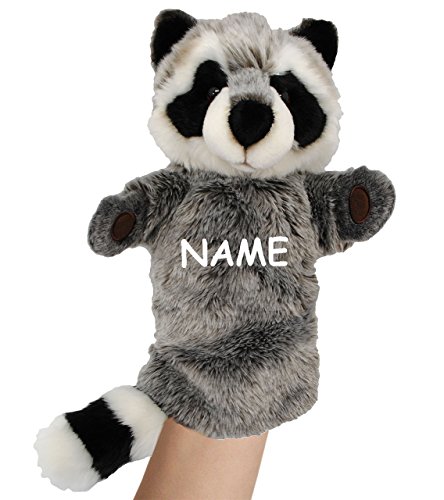 alles-meine.de GmbH Handpuppe - Waschbär - incl. Name - Handspielpuppe - 36 cm groß ! - Kasperletheater - für Kinder & Erwachsene - Plüschtier - Waschbären/Bär - Stinktier .. von alles-meine.de GmbH