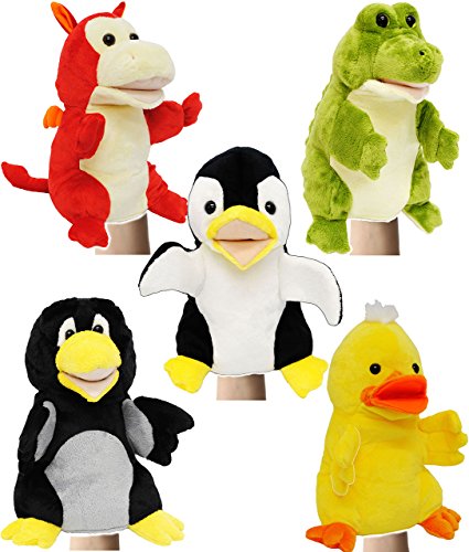 alles-meine.de GmbH Handspielpuppe - Drache - Mund bespielbar & Arme beweglich - superweich - Handpuppen Kasperletheater - Handpuppe - Stofftier/Drachen - Plüschtier - Plüs.. von alles-meine.de GmbH