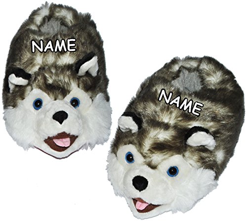 alles-meine.de GmbH Hausschuh/Pantoffel - Wolf - incl. Name - Größe Gr. 26 bis 48__ schön warm__ Plüschhausschuh/Tier - Tiere - für Kinder & Erwachsene - Plüsch/Tierh.. alles-meine.de GmbH Hausschuh/Pantoffel - Wolf - incl. Name - Größe Gr. 26 bis 48__ schön warm__ Plüschhausschuh/Tier - Tiere - für Kinder & Erwachsene - Plüsch/Tierh.. von alles-meine.de GmbH