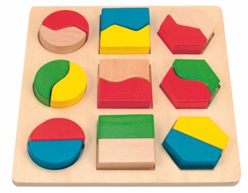 alles-meine.de GmbH Holz Legespiel - Formen & Farben Lernen - Puzzle Spiel - ideal für die Motorik/Steckspiel - Holzspielzeug - Lernen Kinder/Babyspielzeug - Greifen üben Kle.. von alles-meine.de GmbH