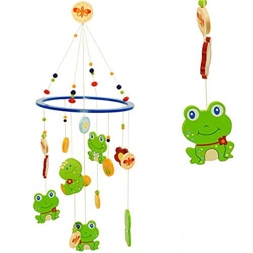 alles-meine.de GmbH Holzmobile - lustige Frösche & Tiere - Unruhe aus Holz - Spielzeug Windspiel/Tiere Mobile Baby - Windspiel - Traumfänger - Babys - Mädchen & Jungen/Ki.. von alles-meine.de GmbH