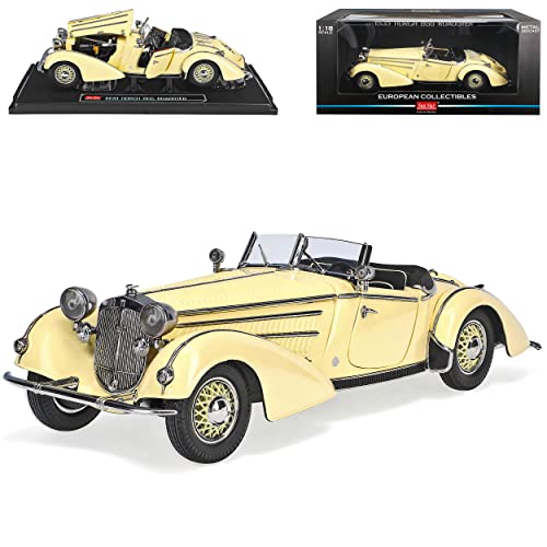 alles-meine.de GmbH Horch 855 Roadster Gelb Beige 1939 1/18 Sun Star Modell Auto mit individiuellem Wunschkennzeichen von alles-meine.de GmbH