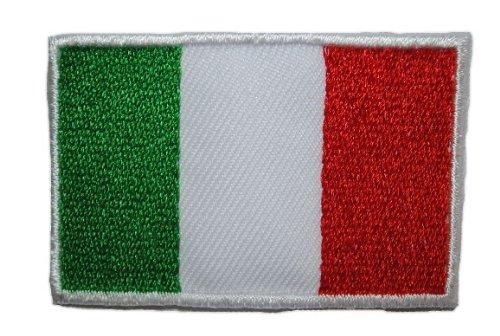 alles-meine.de GmbH Italien 6 cm * 3,9 cm Bügelbild Aufnäher Applikation Fahne Wappen Flagge von alles-meine.de GmbH