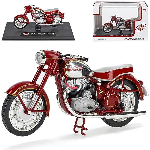 alles-meine.de GmbH Jawa 500 OHC 1956 Dunkel Rot Braun 1/18 Abrex Modell Motorrad mit individiuellem Wunschkennzeichen von alles-meine.de GmbH