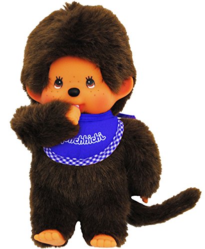 alles-meine.de GmbH Jungen - Monchhichi - Lätzchen - BLAU - 20 cm - Bekleidung ausziehbar - Plüschtier/Kuscheltier - Monchichi - Sportlich - groß - AFFE - Kinderplüsch Plüs.. von alles-meine.de GmbH