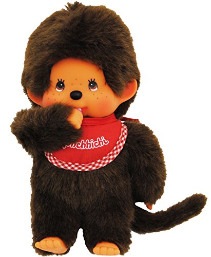 alles-meine.de GmbH Jungen - Monchhichi - Lätzchen - ROT - 20 cm - Bekleidung ausziehbar - Plüschtier/Kuscheltier - Monchichi - Sportlich - groß - AFFE - Kinderplüsch Plüsc.. von alles-meine.de GmbH