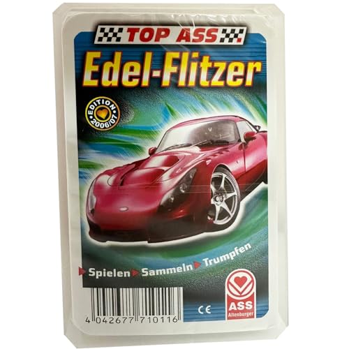 alles-meine.de GmbH Kartenspiel - Quartett - Sammelkarten - Edel Flitzer - Auto Fahrzeuge - Kartenspiele Kinder Trumpfspiel Spielen Kinderkartenspiel Top Ass - Autos Fahrzeuge Re.. von alles-meine.de GmbH