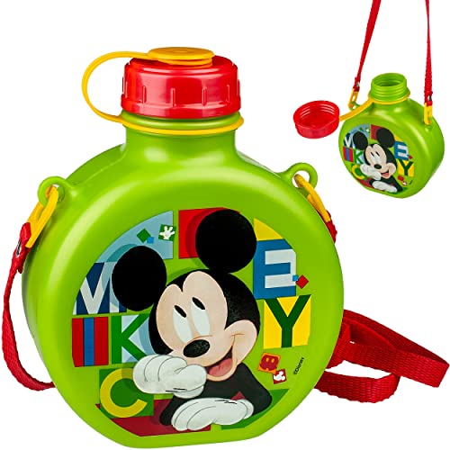 alles-meine.de GmbH Kinder Geschirr & Zubehör Verschiedene Artikel frei wählbar - Mickey Mouse - Trinkflasche/Sportflasche/Wanderflasche - 650 ml - zum Umhängen - auslauf.. von alles-meine.de GmbH