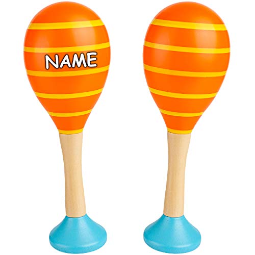 alles-meine.de GmbH Kinder Rasseln/Musikinstrumente Modell & Farbwahl Maracas Rasseln - 2er Set - Holz - orange - inkl. Name - Musikintrument/Musik für Baby - Kinder & Er.. alles-meine.de GmbH Kinder Rasseln/Musikinstrumente Modell & Farbwahl Maracas Rasseln - 2er Set - Holz - orange - inkl. Name - Musikintrument/Musik für Baby - Kinder & Er.. von alles-meine.de GmbH
