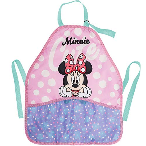 alles-meine.de GmbH Kinderschürze/Schürze - Minnie Maus - größenverstellbar - mit 2 Taschen - mitwachsend - universal/beschichtet & wasserdicht - für Mädchen Mädchen - malen .. von alles-meine.de GmbH