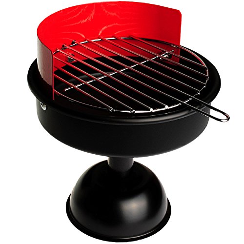 alles-meine.de GmbH Kleiner Mini - BBQ Grill - WIRKLICH Funktionierend ! - aus Metall/Chrom - Miniatur - Barbecue Garten Party - Miniaturgrill - wasserdicht/Edelstahl - A.. von alles-meine.de GmbH