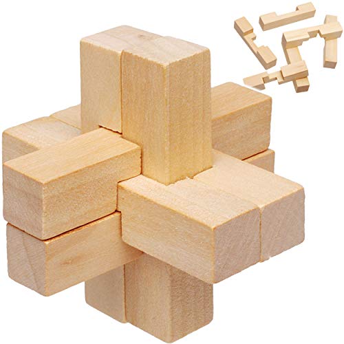 alles-meine.de GmbH Knobelspiel & Logikspiel - Geduldspiel - aus Holz - 3D Holzpuzzle - Knobelwürfel - Gedächtnisspiel/Geschicklichkeitsspiel - Denkspiel - Würfel - Geduldsspie.. von alles-meine.de GmbH