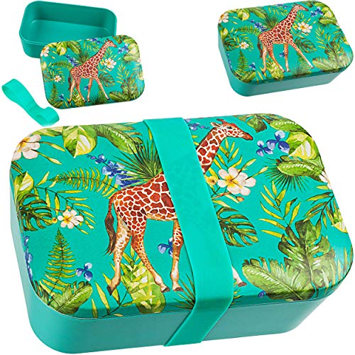alles-meine.de GmbH Kunststoff - Lunchbox/Brotdose - Dschungel Tiere - Giraffe - BPA frei - mit Gummiband - Brotbüchse Küche Essen - für Erwachsene & Kinder - Mädchen Jungen - .. alles-meine.de GmbH Kunststoff - Lunchbox/Brotdose - Dschungel Tiere - Giraffe - BPA frei - mit Gummiband - Brotbüchse Küche Essen - für Erwachsene & Kinder - Mädchen Jungen - .. von alles-meine.de GmbH