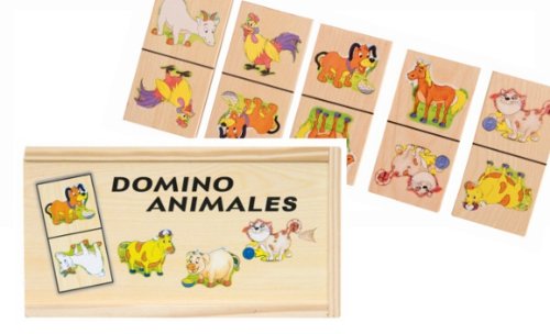 alles-meine.de GmbH LEGESPIEL LERNSPIEL Domino HOLZDOMINO Holz Tiere Holzspielzeug Kinderland von alles-meine.de GmbH