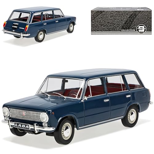 alles-meine.de GmbH Lada 2102 1500 Kombi Blau Grün DDR 1973-1984 1/18 Triple 9 Modell Auto mit individiuellem Wunschkennzeichen von alles-meine.de GmbH