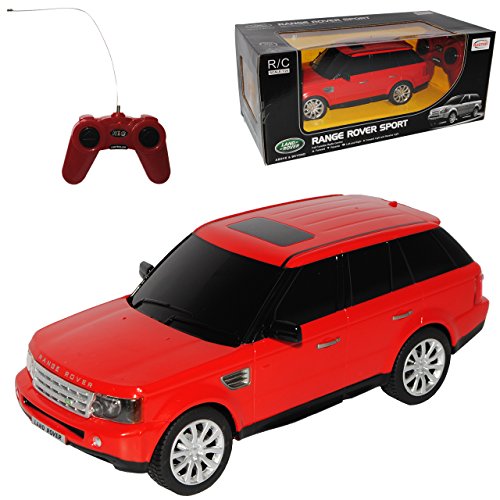 alles-meine.de GmbH Land R*o*v*e*r Range R*o*v*e*r Sport 1. Generation Rot 2005-2013 RC Funkauto - mit Beleuchtung - 1/24 Modell Auto mit individiuellem Wunschkennzeichen von alles-meine.de GmbH