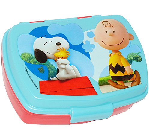 alles-meine.de GmbH Lunchbox/Brotdose - Peanuts/Snopy - Brotbüchse Küche Essen - für Mädchen & Jungen - Charlie Brown - Woodstock Beagle Hund - Kinder Vesperdose - Brotze.. von alles-meine.de GmbH