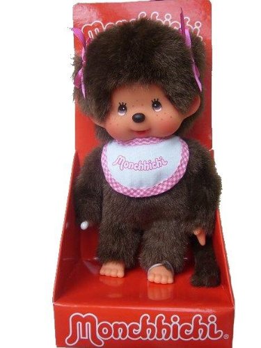 alles-meine.de GmbH Mädchen MONCHHICHI MONCHICHI Girl mit Zwei Zöpfen Zöpfe Lätzchen Latz rosa pink von alles-meine.de GmbH