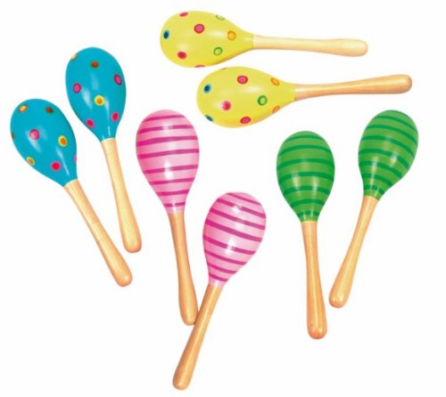 alles-meine.de GmbH Marakas aus Holz - MUSIKINSTRUMENTE Instrument Kinder/Maracas Holzspielzeug - Holzspielzeug Kinderinstrument aus Holz von alles-meine.de GmbH