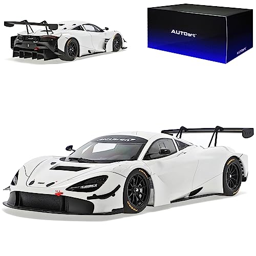 alles-meine.de GmbH McLaren 720S GT3 Coupe Weiss 2019 81940 1/18 AutoArt Modell Auto mit individiuellem Wunschkennzeichen von alles-meine.de GmbH