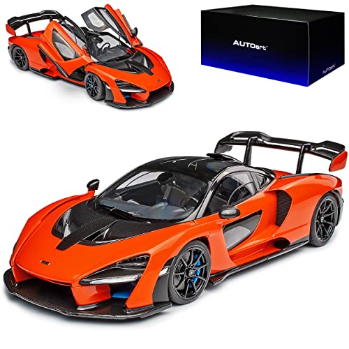 alles-meine.de GmbH McLaren Senna Coupe Orange Ab 2018 76078 1/18 AutoArt Modell Auto mit individiuellem Wunschkennzeichen von alles-meine.de GmbH