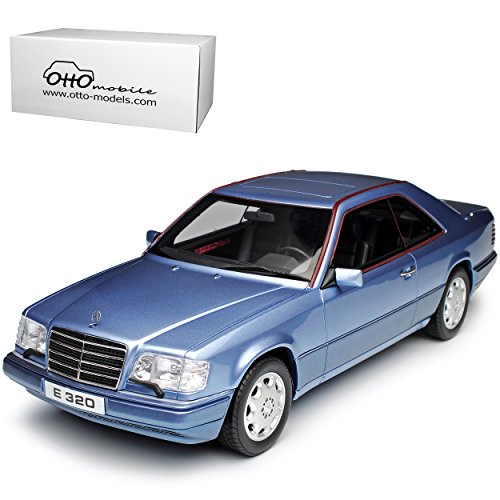 alles-meine.de GmbH Mercedes-B E-Klasse E320 C124 Coupe Blau 1984-1997 Nr 682 1/18 Otto Modell Auto mit individiuellem Wunschkennzeichen von alles-meine.de GmbH