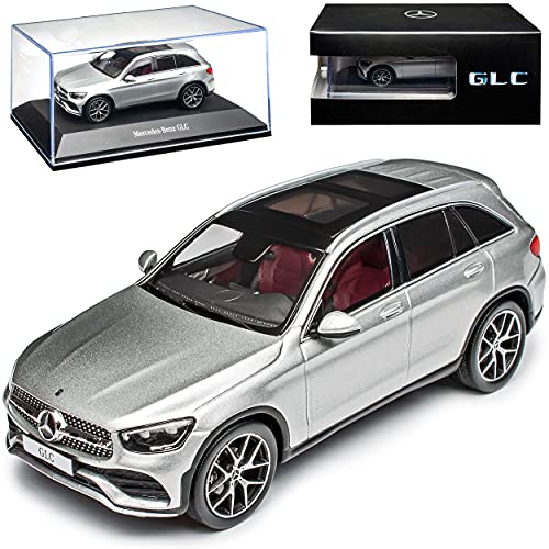 alles-meine.de GmbH Mercedes-B GLC X253 Silber 1. Generation Modell Ab 2015 Version Ab Modellpflege 2019 1/43 Spark Modell Auto mit individiuellem Wunschkennzeichen von alles-meine.de GmbH