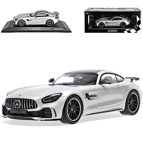 alles-meine.de GmbH Mercedes-B. AMG GT R Coupe Silber 2014-2022 1/18 Minichamps Modell Auto mit individiuellem Wunschkennzeichen von alles-meine.de GmbH