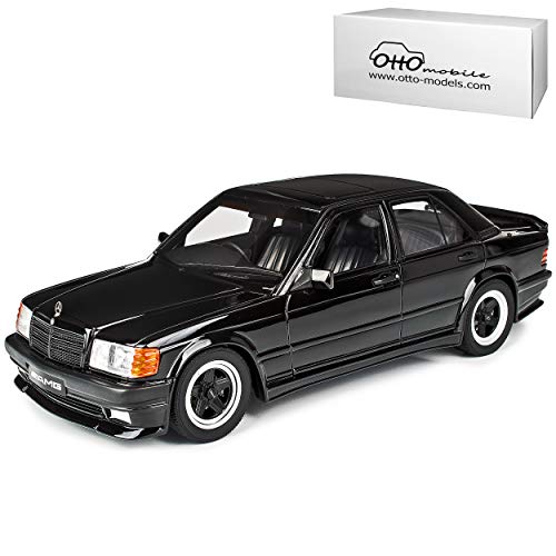 alles-meine.de GmbH Mercedes-B. C-Klasse 190E W201 2.3 AMG Schwarz 1982-1993 Nr 754 1/18 Otto Mobile Modell Auto mit individiuellem Wunschkennzeichen von alles-meine.de GmbH