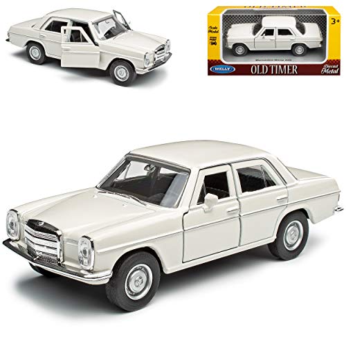 alles-meine.de GmbH Mercedes-B 200/8 Strich Acht Limousine Weiss W114 W115 1967-1976 ca 1/43 1/36-1/46 Welly Modell Auto von alles-meine.de GmbH