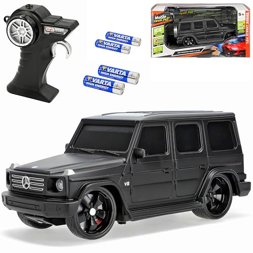 alles-meine.de GmbH Mercedes-Benz G-Klasse W463 Matt Schwarz Neue Generation Ab 2018 2.4 GHz RC Funkauto - inklusive Akku Batterien - sofort startklar 1/24 Modell Auto von alles-meine.de GmbH