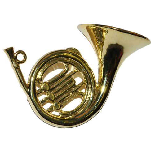 alles-meine.de GmbH Miniatur Horn/Waldhorn - Metall Maßstab 1:12 - Puppenhaus Blechblasinstrument - Musikinstrument Musik Instrument Orchester Wiener von alles-meine.de GmbH