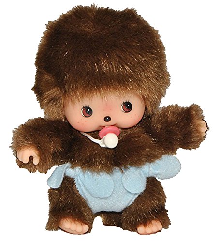 alles-meine.de GmbH Monchichi - Bebichhichi Baby mit Blauer Windel und Schnuller - klein 14,5 cm Junge Hose Monchhichi zur Geburt Neugeborene Babys von alles-meine.de GmbH