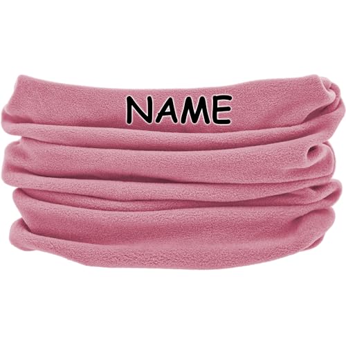 alles-meine.de GmbH Multifunktionstuch - Fleece - rosa - helles pink - UNIVERSAL Größe - inkl. Name - Schlauchschal/Mütze/Piratentuch/Halstuch - für Baby/Kinder/Erwachs.. von alles-meine.de GmbH