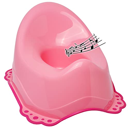 alles-meine.de GmbH Musik & Sound - Anti RUTSCH - Töpfchen/Nachttopf/Babytopf - rosa - pink - Bieco - Melody - mit großer Lehne + Spritzschutz - rutschfest antirutsch Funktio.. von alles-meine.de GmbH