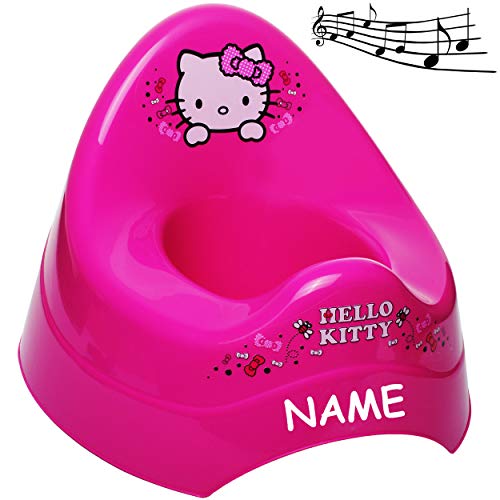 alles-meine.de GmbH Musik & Sound - Töpfchen/Nachttopf/Babytopf - pink - rosa Helllo Kitty - Katze inkl. Name - Bieco - Melody - mit großer Lehne + Spritzschutz - Babytöp.. von alles-meine.de GmbH